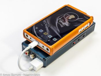 Hiby R6 connected via USB to a iFi Micro iDSD Signature
